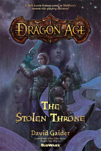 cover of the novel, The Stolen Throne